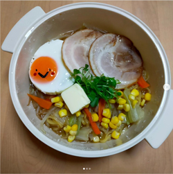 「レンジで簡単！野菜たっぷりほっこり味噌ラーメン」の写真