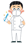 男性の歯医者さんのイラスト