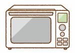 電子レンジのイラスト