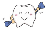 歯のキャラクターのイラスト