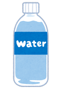 水のペットボトルのイラスト
