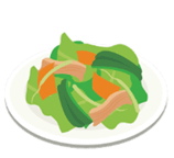 野菜炒めのイラスト