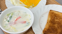 白菜のミルクスープの写真