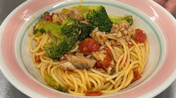 サバ缶のトマトパスタの写真