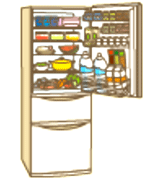 冷蔵庫のイラスト
